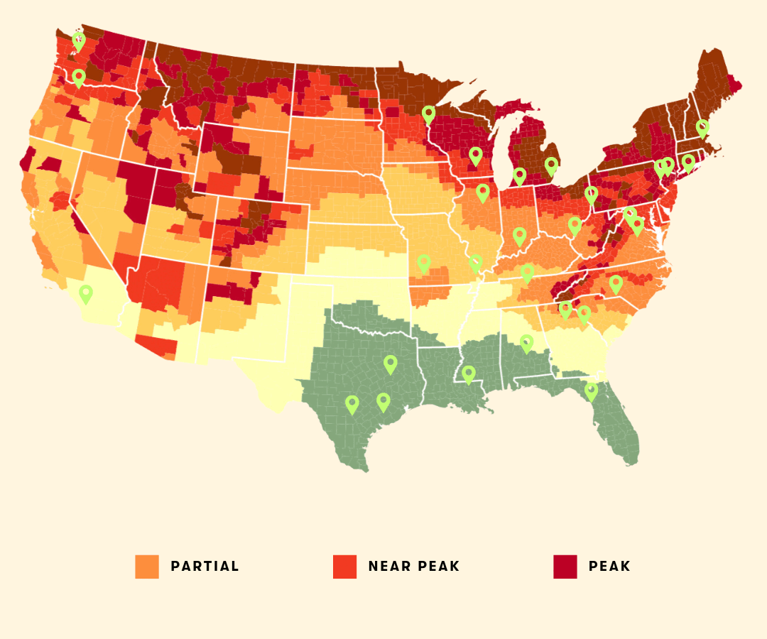 Mid-Atlantic fall foliage guide