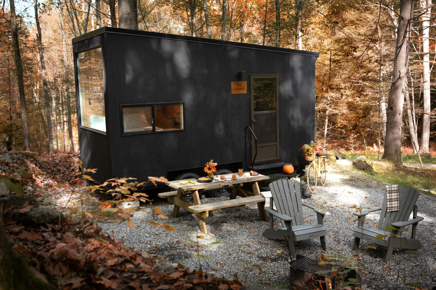 Fall getaway at Postcard Cabins